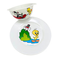Bol et assiette vintage Titi et Grominet Warner Bross