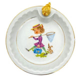 Assiette à bouillie chauffante en porcelaine de Limoges