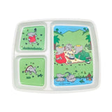 Assiette vintage compartiments Babar