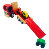 Camion porte voitures en bois