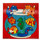 Puzzle en bois vintage