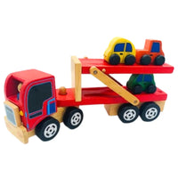 Camion porte voitures en bois