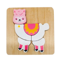 Puzzle en bois Lama