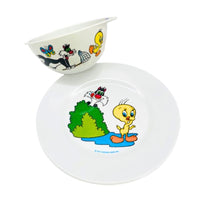 Bol et assiette vintage Titi et Grominet Warner Bross